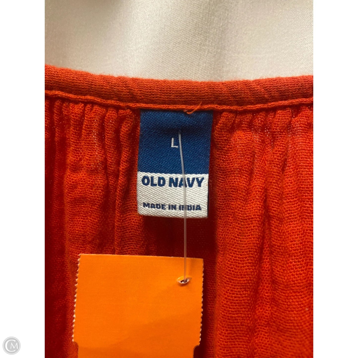 Dress Casual Midi By Old Navy In Orange, Size: L