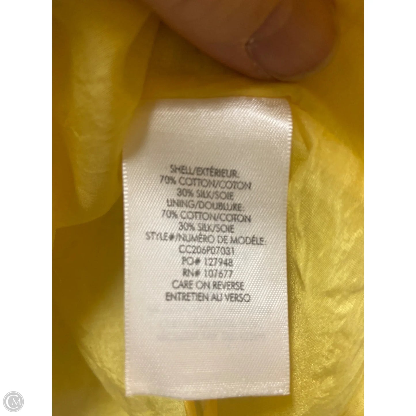 Top Long Sleeve Designer By Alice + Olivia In Yellow, Size: L