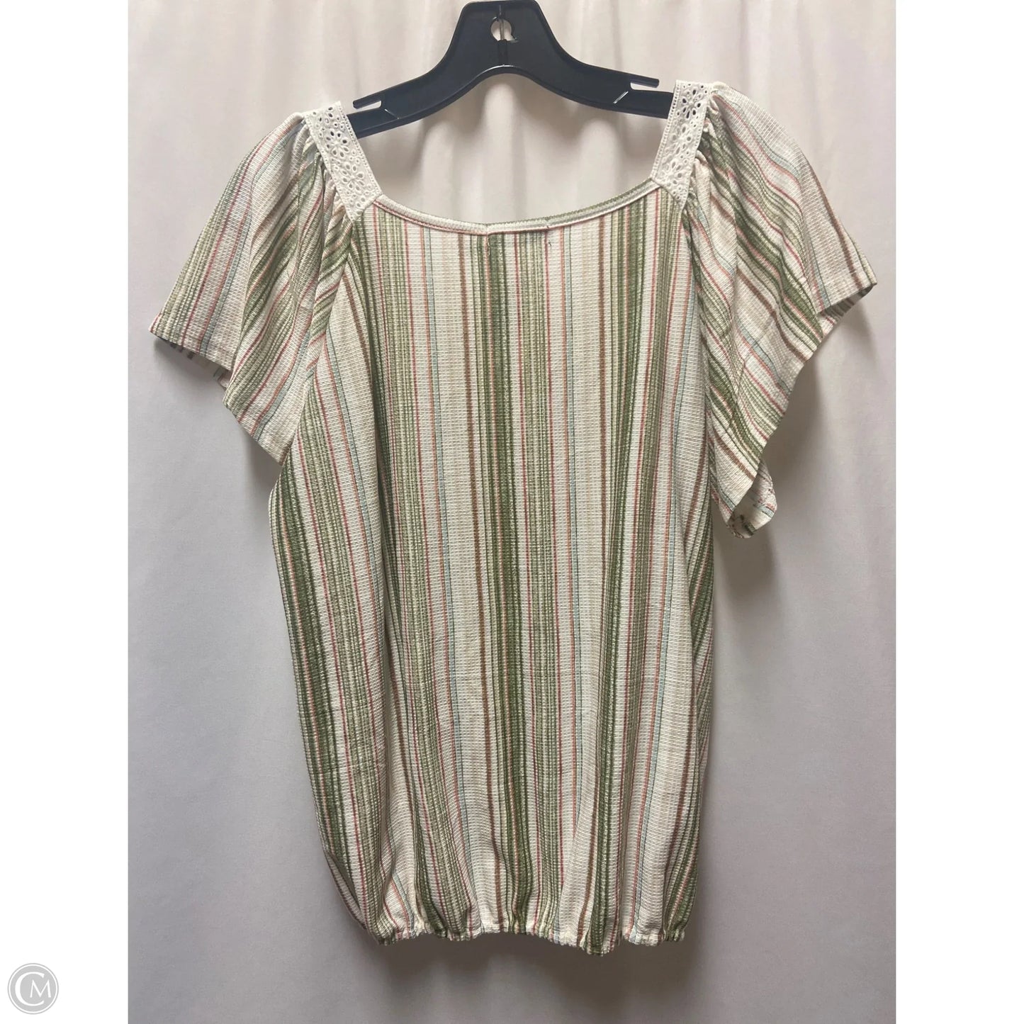 Top Short Sleeve By Cure In Tan, Size: M