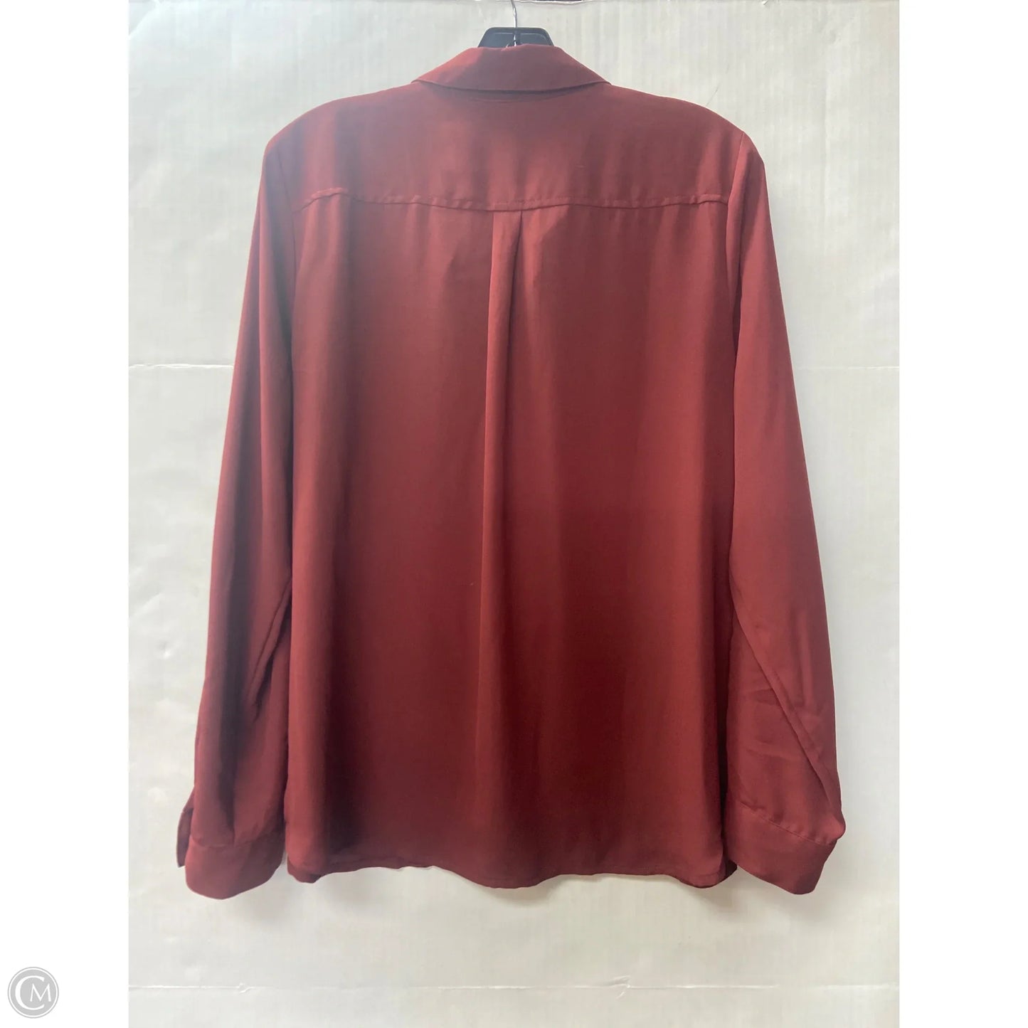 Top Long Sleeve By Apt 9 In Copper, Size: L