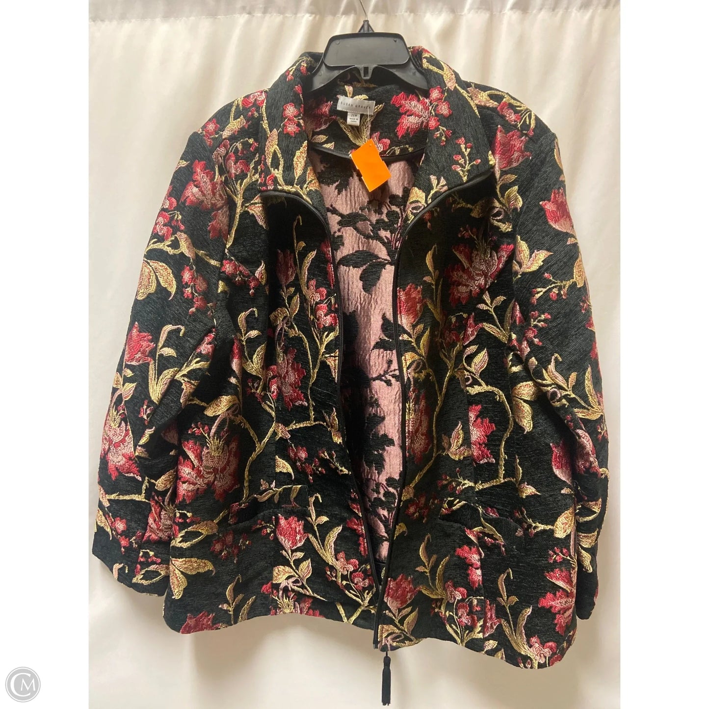 Coat Other By Susan Graver In Black, Size: 4x