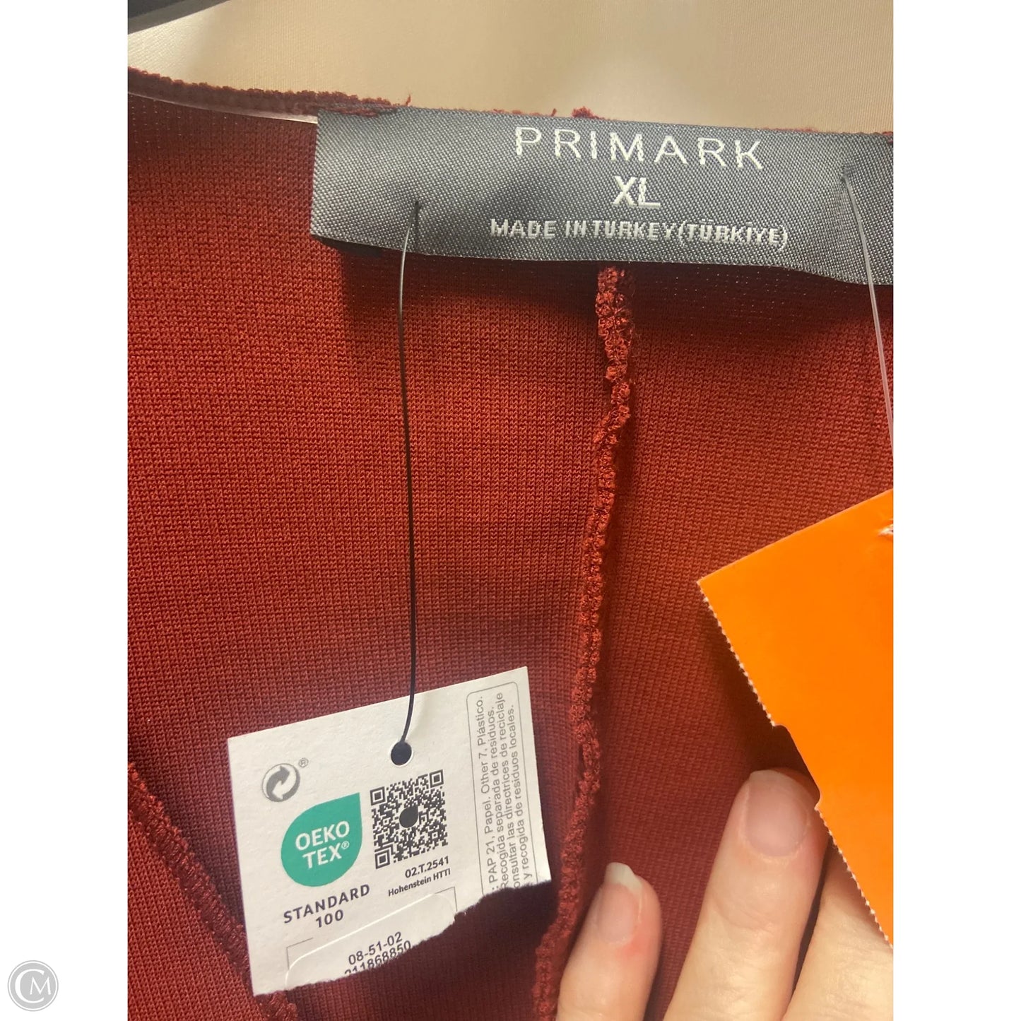 Top Long Sleeve By Primark In Copper, Size: Xl