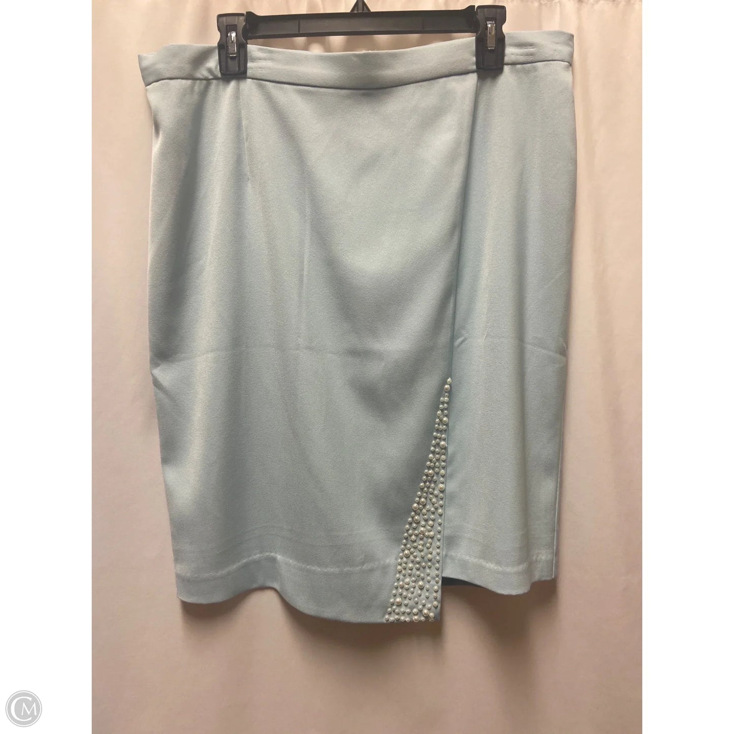 Skirt Suit 2pc By Clothes Mentor In Blue, Size: Xl
