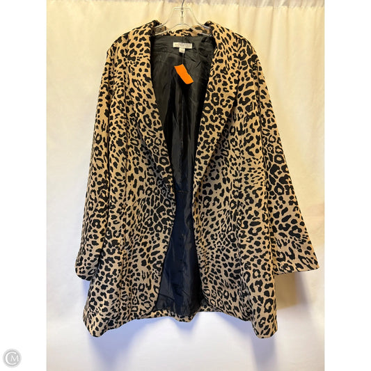 Blazer By Cato In Animal Print, Size: 3x