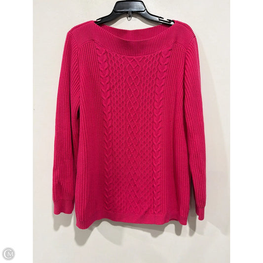 Sweater By Tommy Hilfiger In Pink, Size: Xl