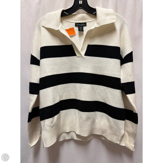 Sweater By Cynthia Rowley In Black & White, Size: M