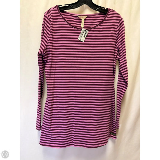 Top Long Sleeve By Matilda Jane In Plaid Pattern, Size: L