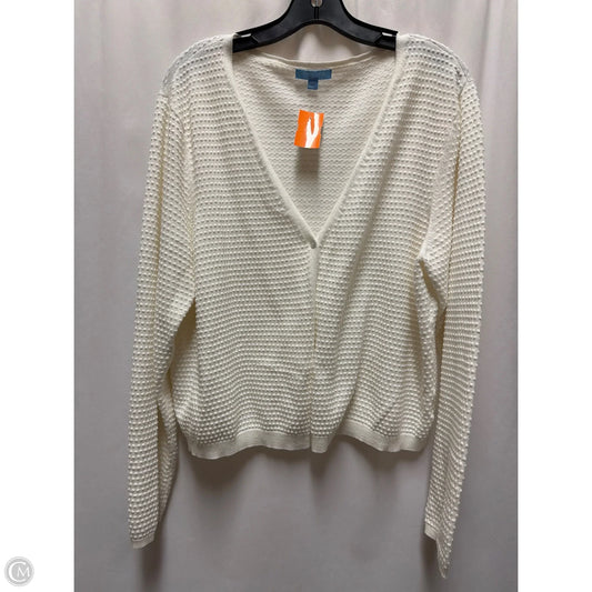 Cardigan By Draper James In White, Size: Xxl