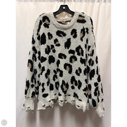 Sweater By A Beautiful Soul In Animal Print, Size: 3x