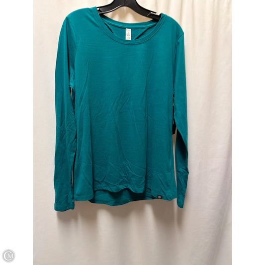 Athletic Top Long Sleeve Crewneck By Bally In Aqua, Size: Xl