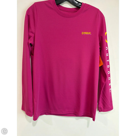 Athletic Top Long Sleeve Crewneck By Magellan In Pink, Size: L