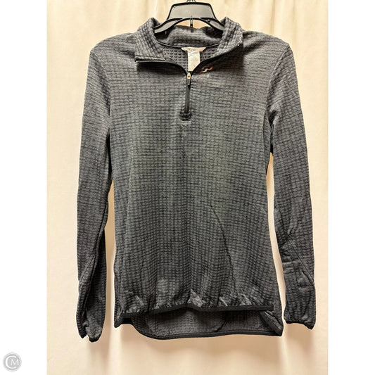 Athletic Top Long Sleeve Collar By Jockey In Grey, Size: S