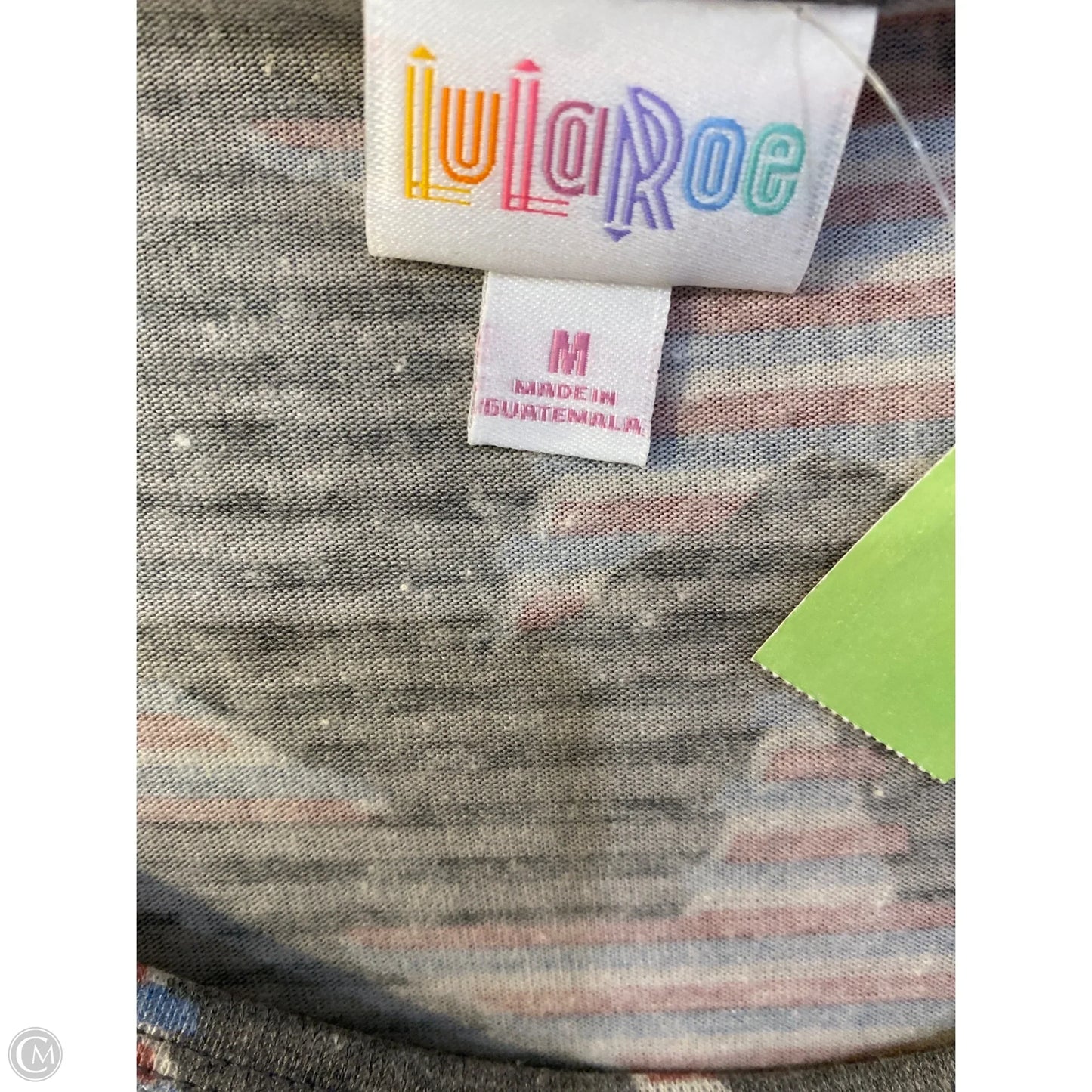 Top Short Sleeve By Lularoe In Grey, Size: M