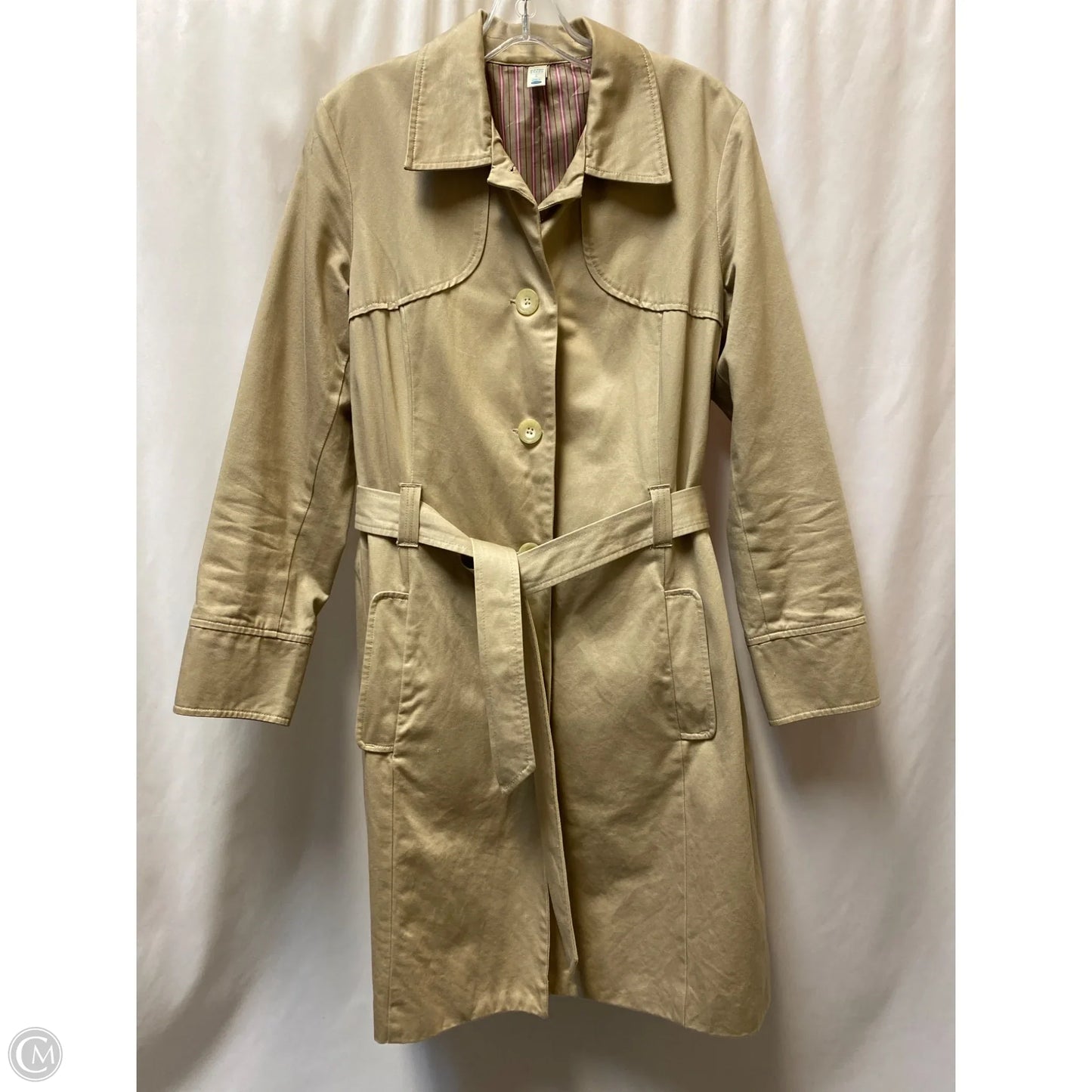 Coat Trench Coat By Old Navy In Tan, Size: L