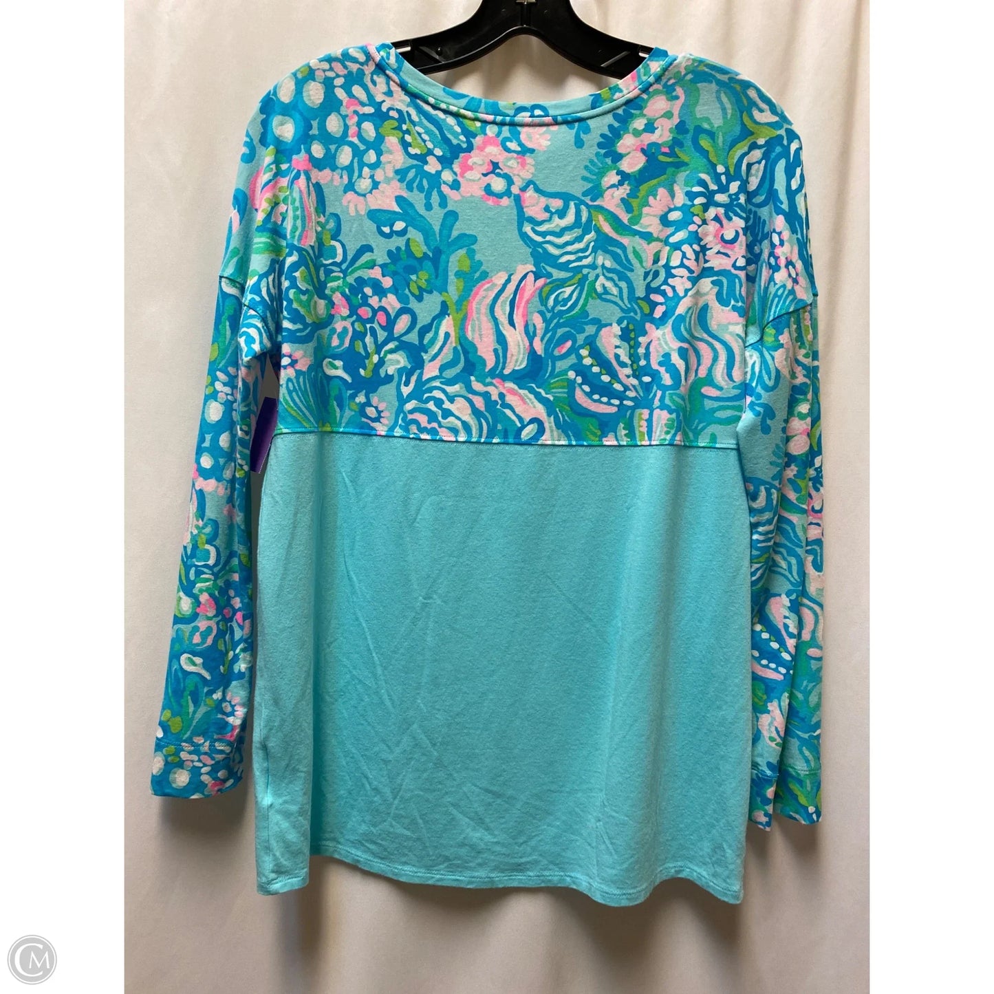 Top Long Sleeve Designer By Lilly Pulitzer In Blue, Size: Xs