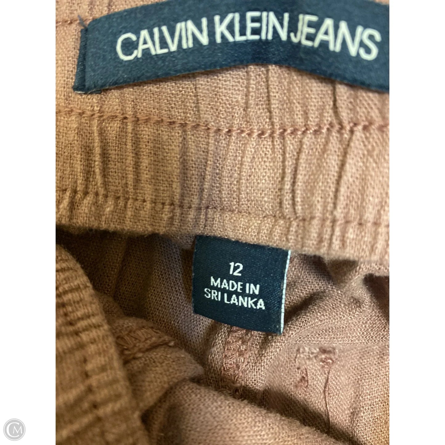 Pants Cargo & Utility By Calvin Klein In Plaid Pattern, Size: 12