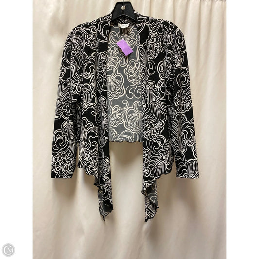 Cardigan By Clothes Mentor In Black & White, Size: Osfm