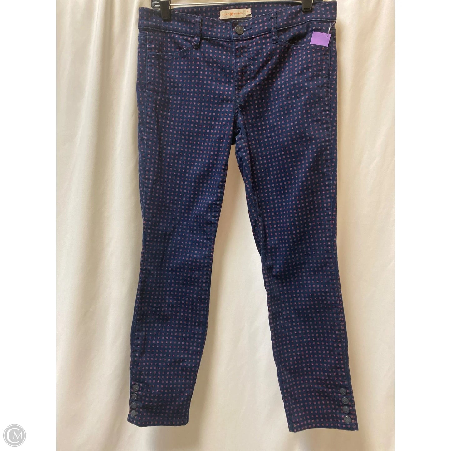 Pants Designer By Tory Burch In Navy, Size: 8