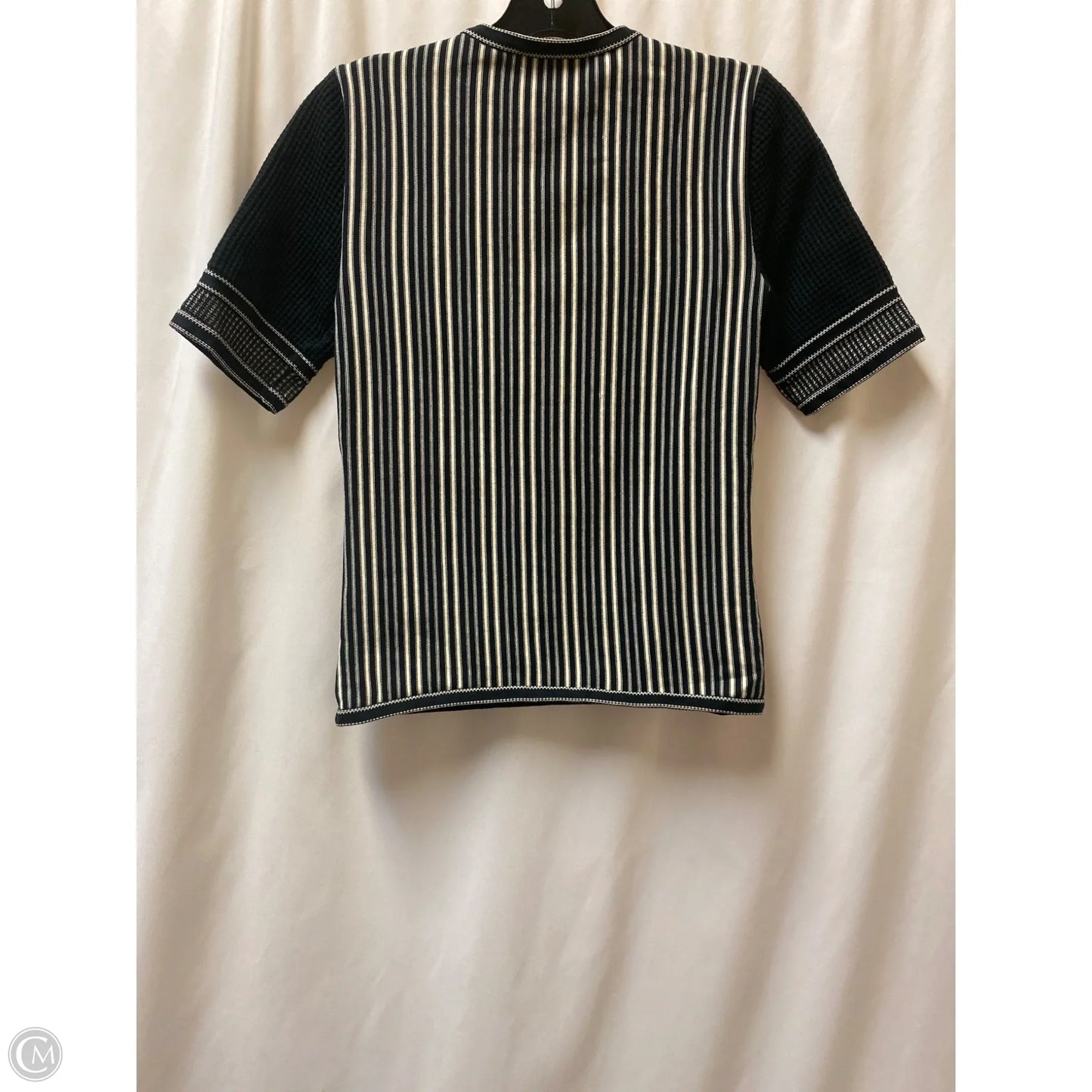 Top Short Sleeve Designer By Tory Burch In Black, Size: Xs