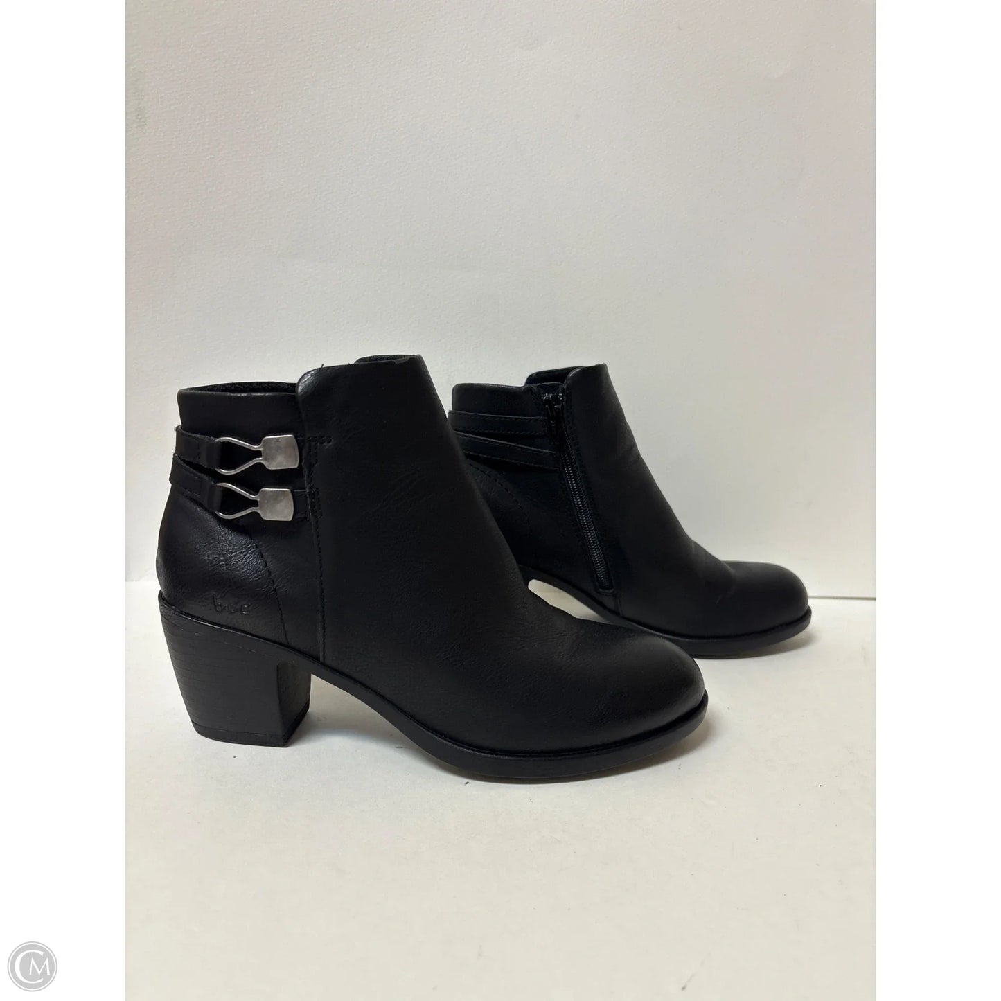 Boots Ankle Heels By Boc In Black, Size: 7.5