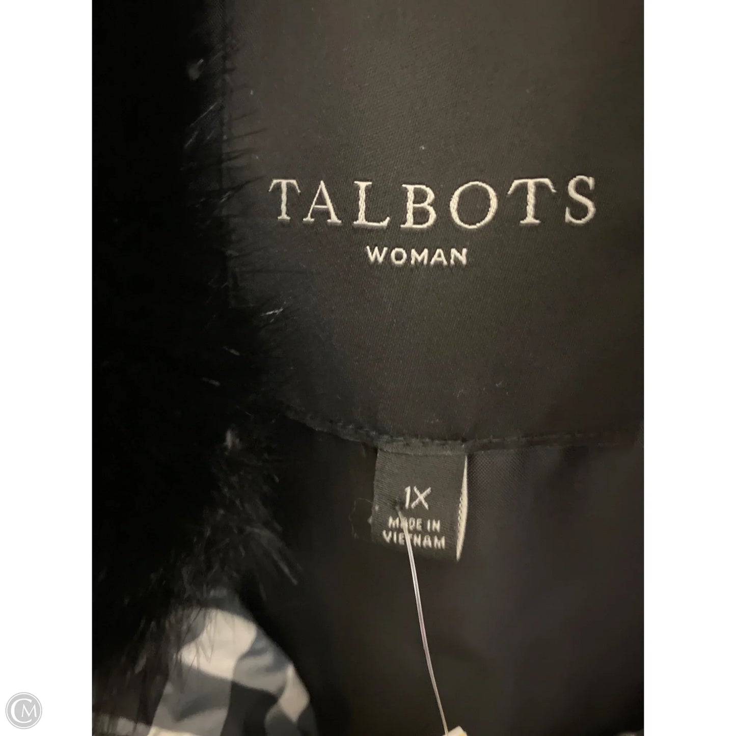 Vest Puffer & Quilted By Talbots In Checkered Pattern, Size: 1x