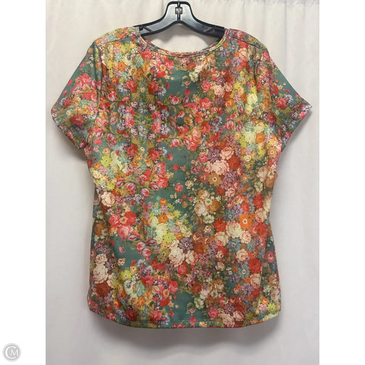 Top Short Sleeve By Clothes Mentor In Multi-colored, Size: Xl