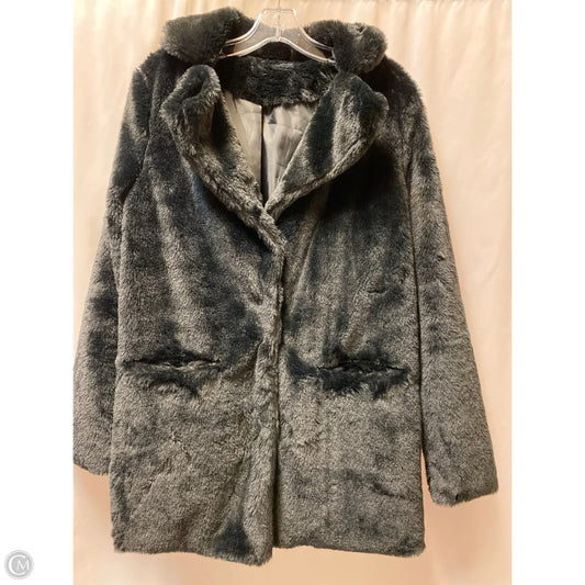 Coat Wool By Clothes Mentor In Black, Size: M