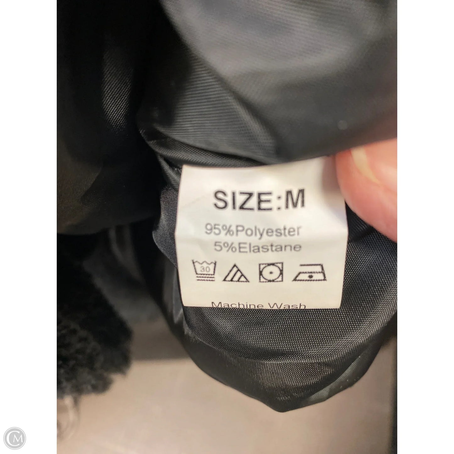 Coat Wool By Clothes Mentor In Black, Size: M