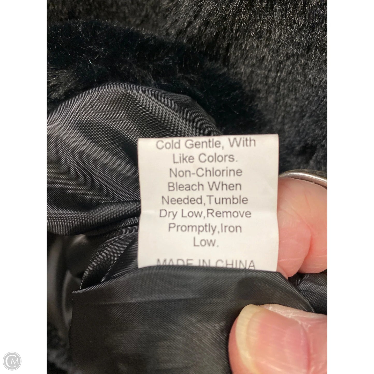 Coat Wool By Clothes Mentor In Black, Size: M