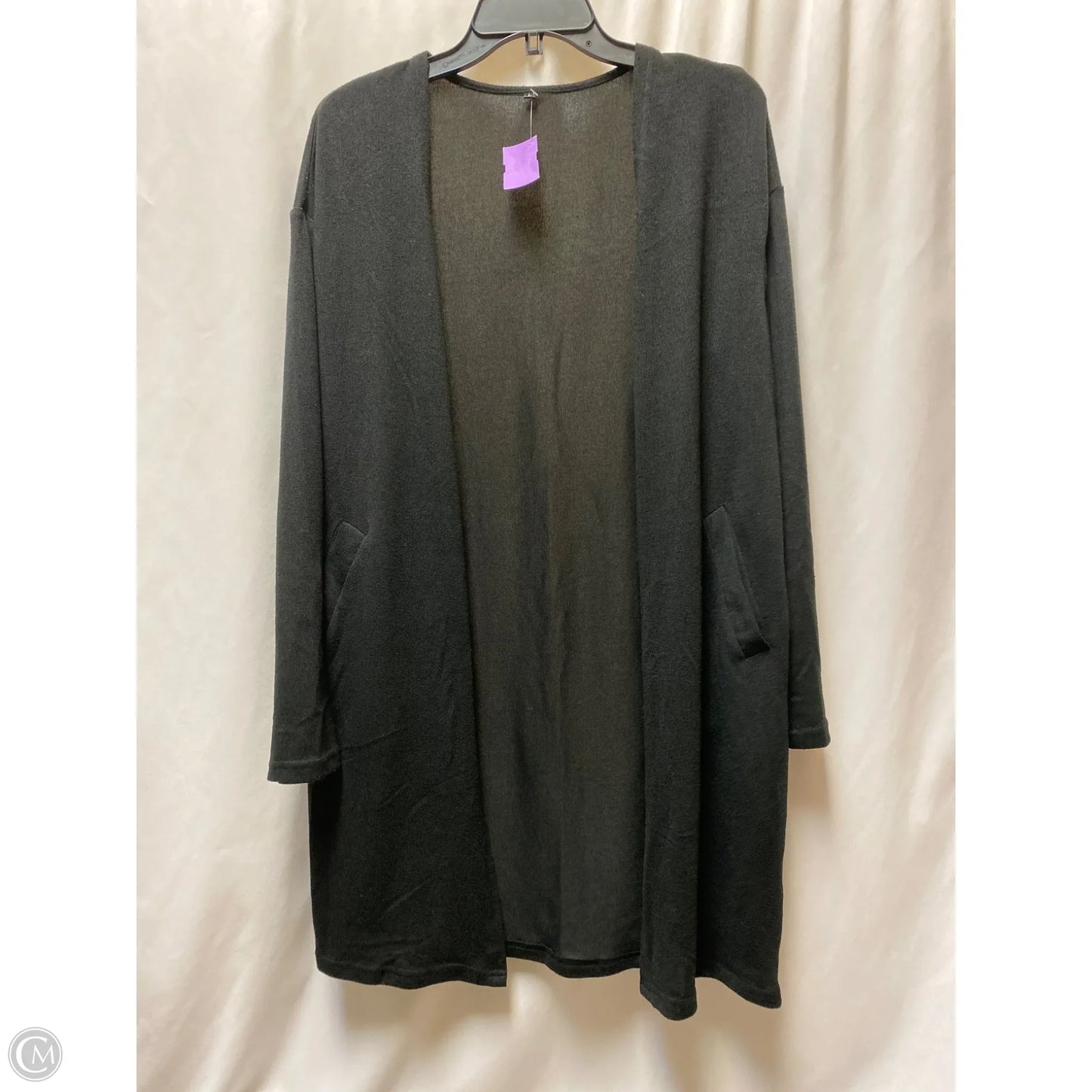 Cardigan By Clothes Mentor In Black, Size: L