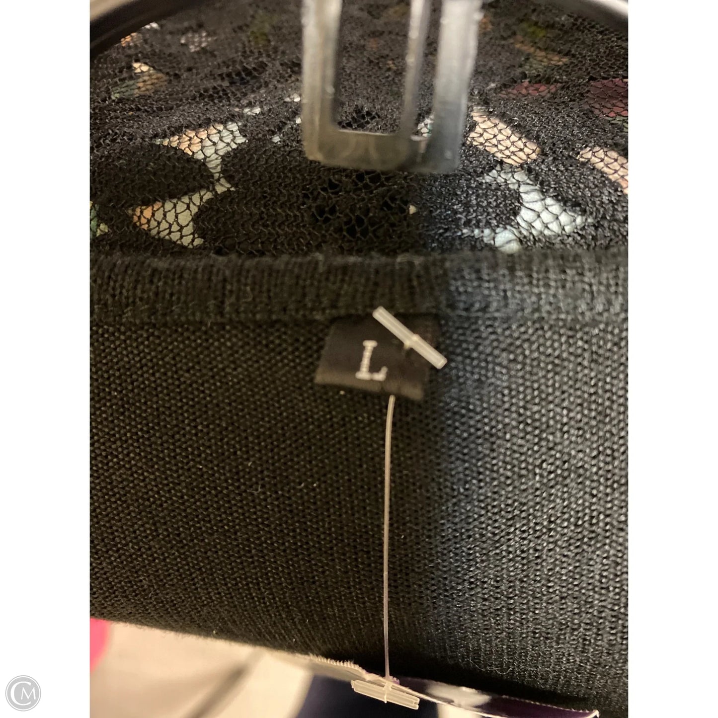 Cardigan By Clothes Mentor In Black, Size: L