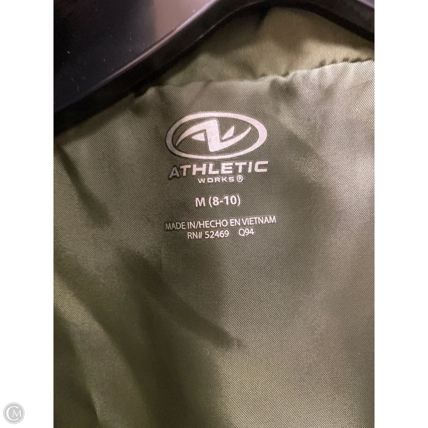 Jacket Windbreaker By Athletic Works In Green, Size: M