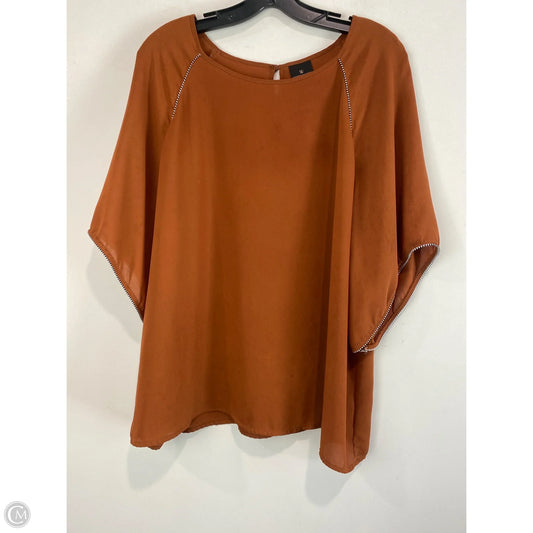 Top 3/4 Sleeve By Worthington In Brown, Size: Xl