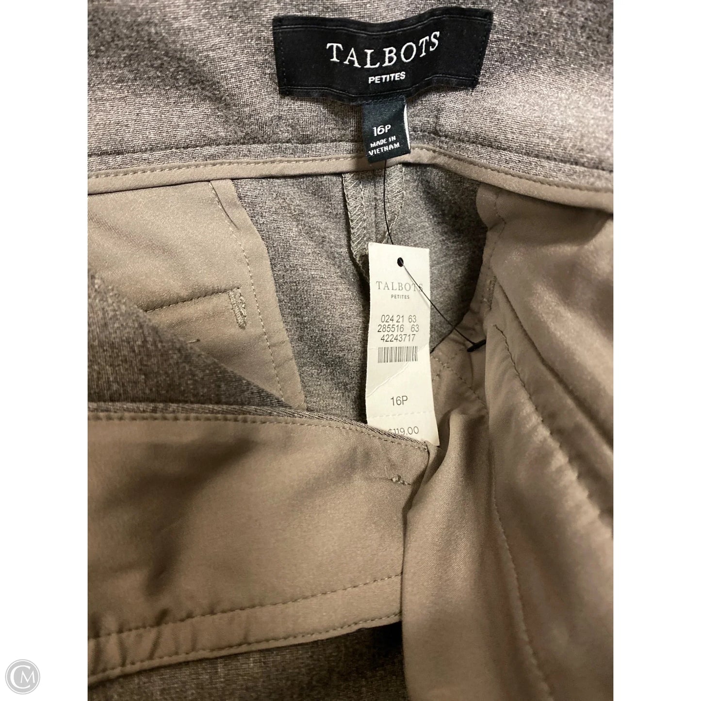 Pants Dress By Talbots In Grey, Size: 16