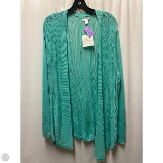 Cardigan By Croft And Barrow In Teal, Size: Xl