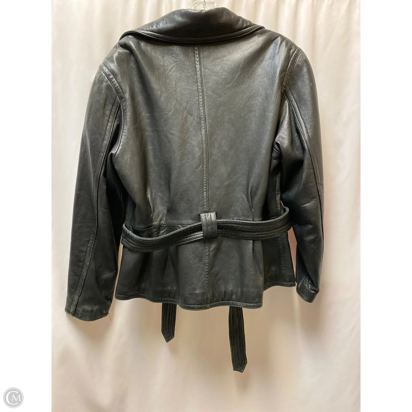 Coat Leather By Sienna Sky In Black, Size: L