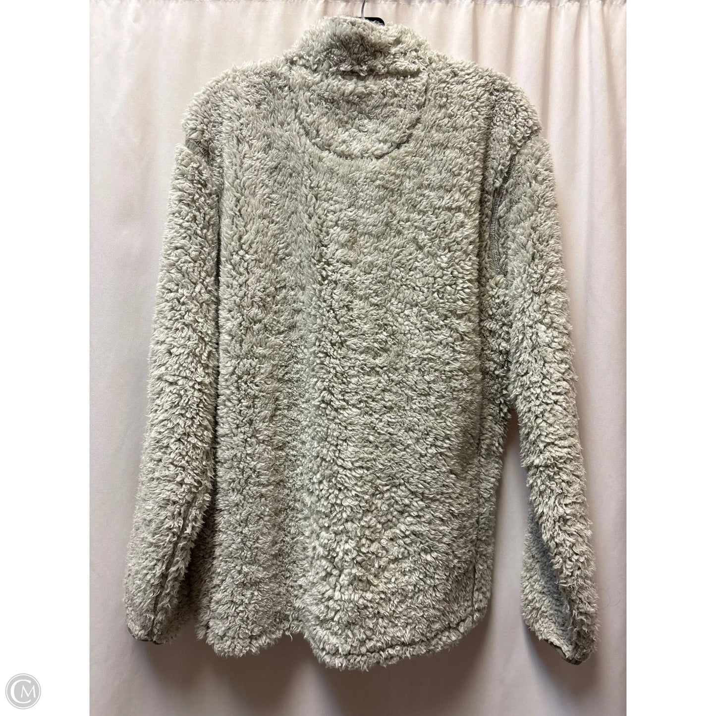 Coat Faux Fur & Sherpa By Southern Stitch In Grey, Size: M