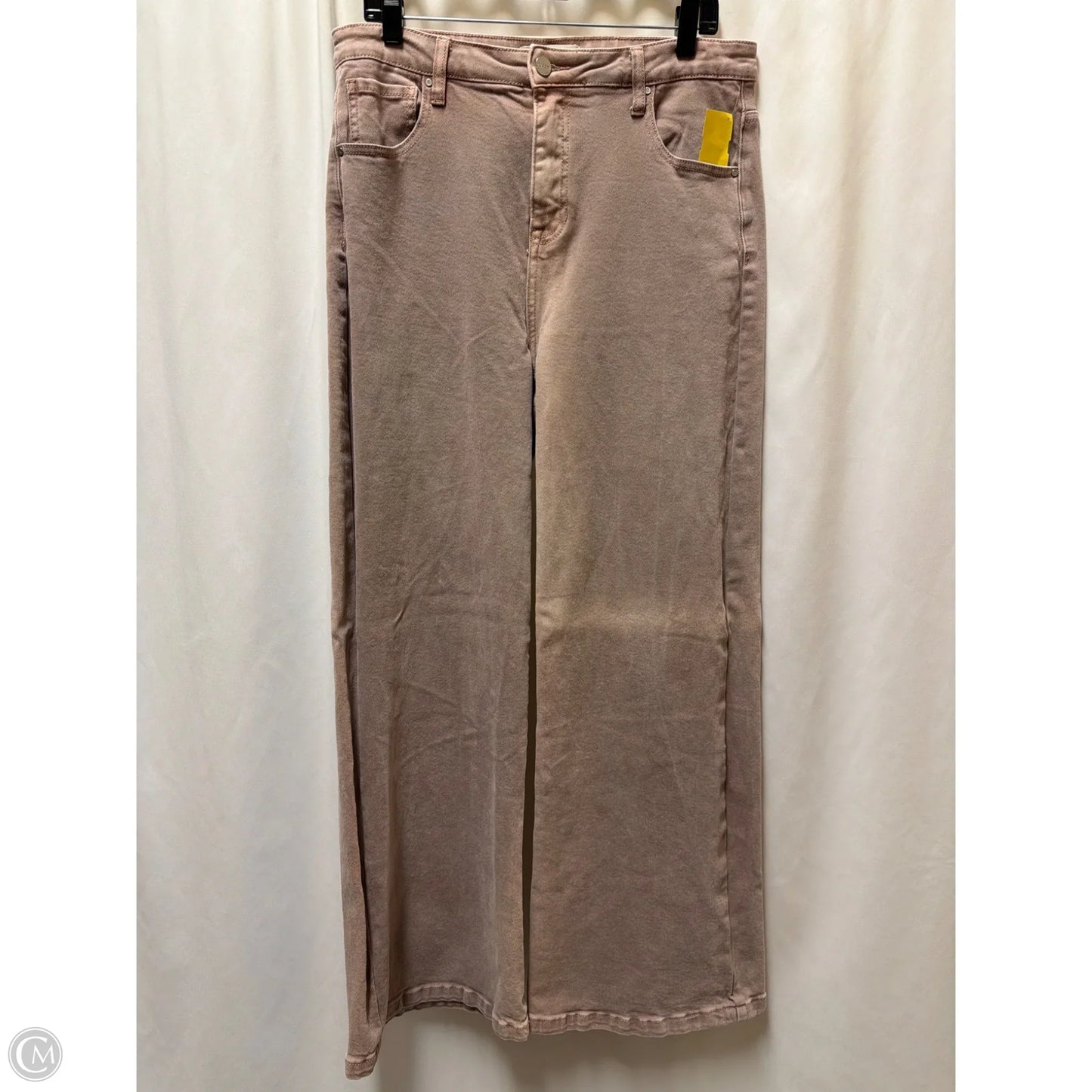 Jeans Straight By Risen In Pink, Size: 14