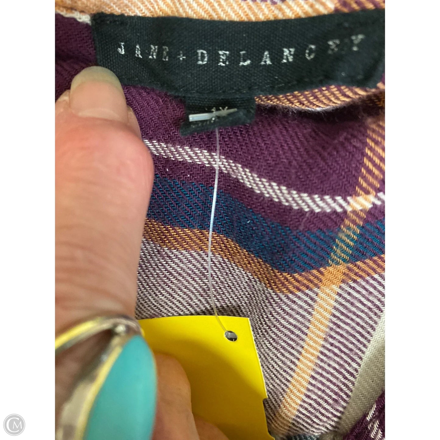 Top Long Sleeve By Jane And Delancey In Purple, Size: 1x