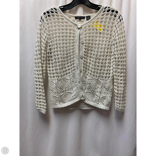 Cardigan By Jeanne Pierre In White, Size: S