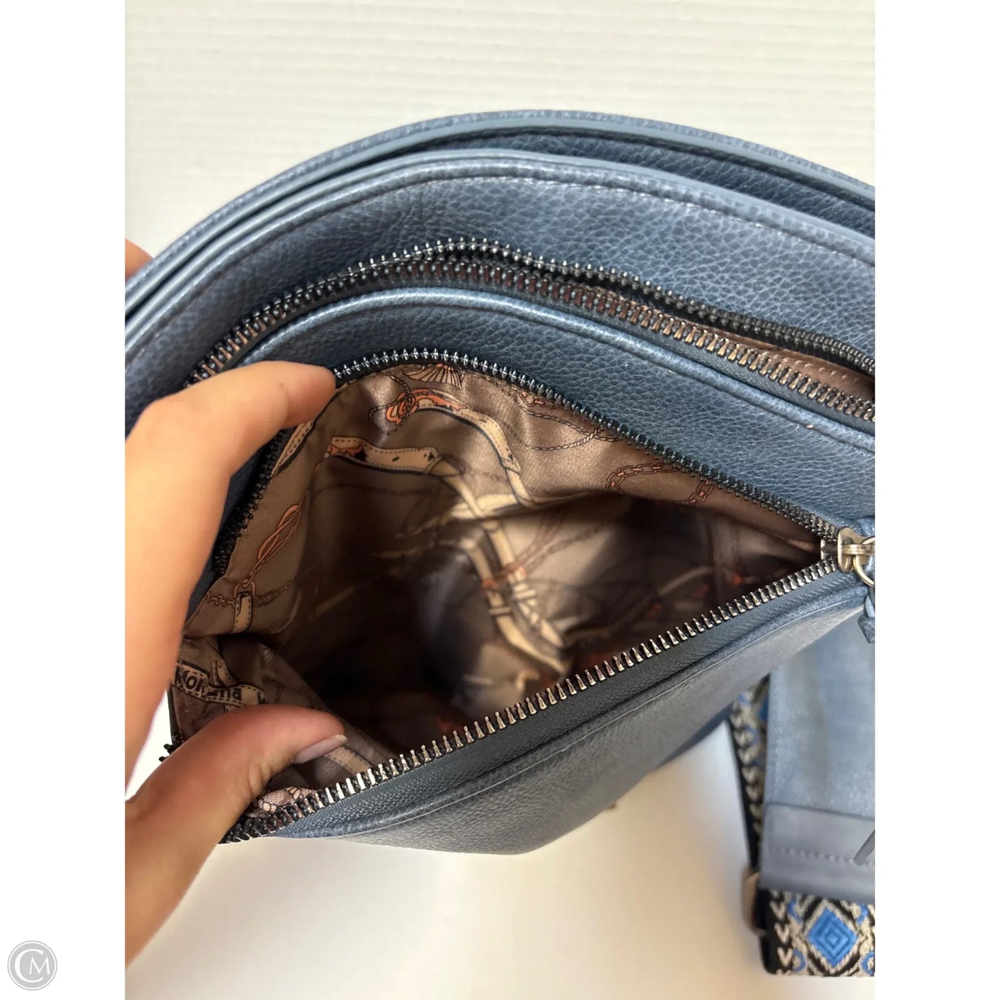 Crossbody Leather By Clothes Mentor, Size: Large