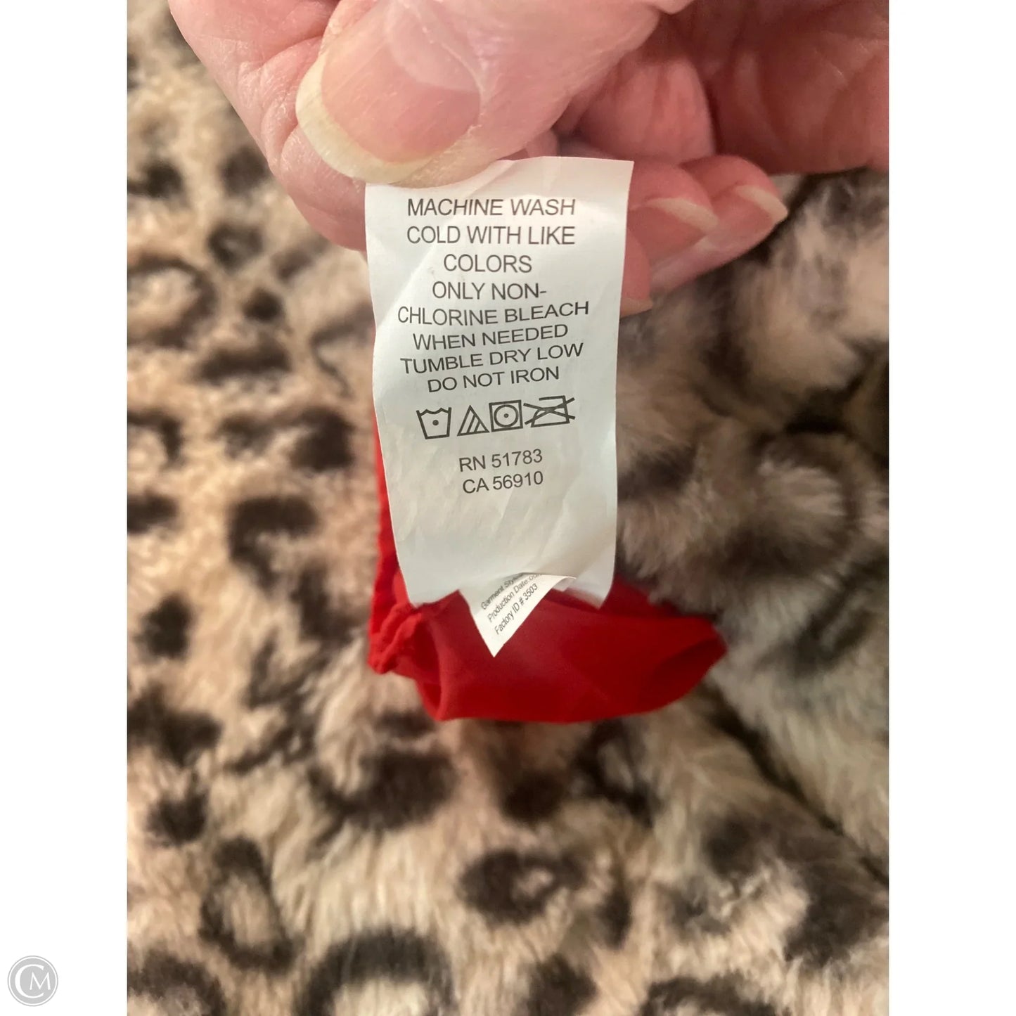 Vest Faux Fur & Sherpa By Clothes Mentor In Animal Print, Size: Xl