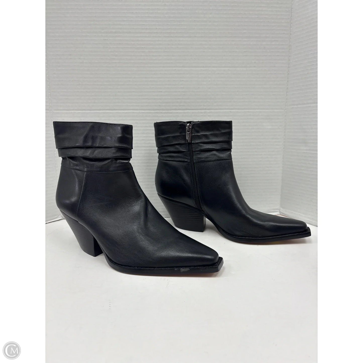 Boots Ankle Heels By Vince Camuto In Black, Size: 8.5