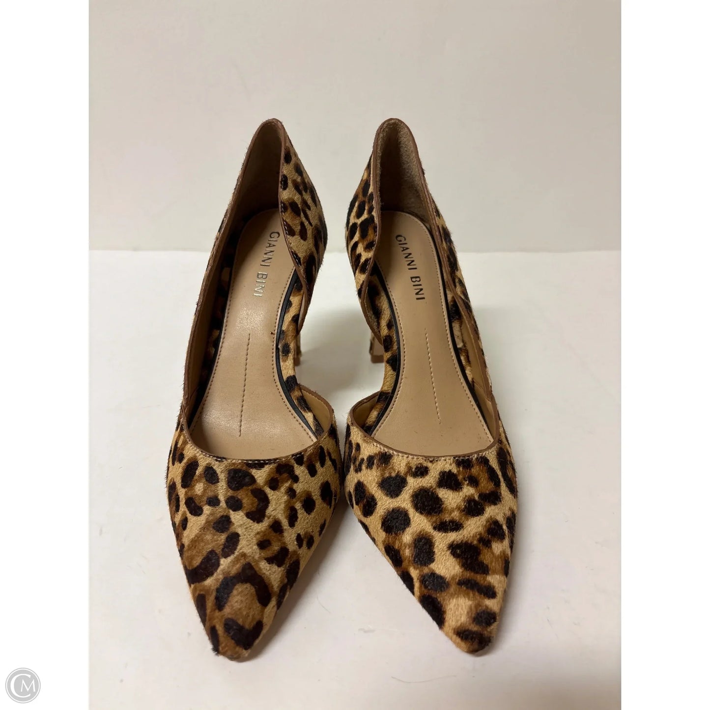 Shoes Heels Stiletto By Gianni Bini In Animal Print, Size: 5.5