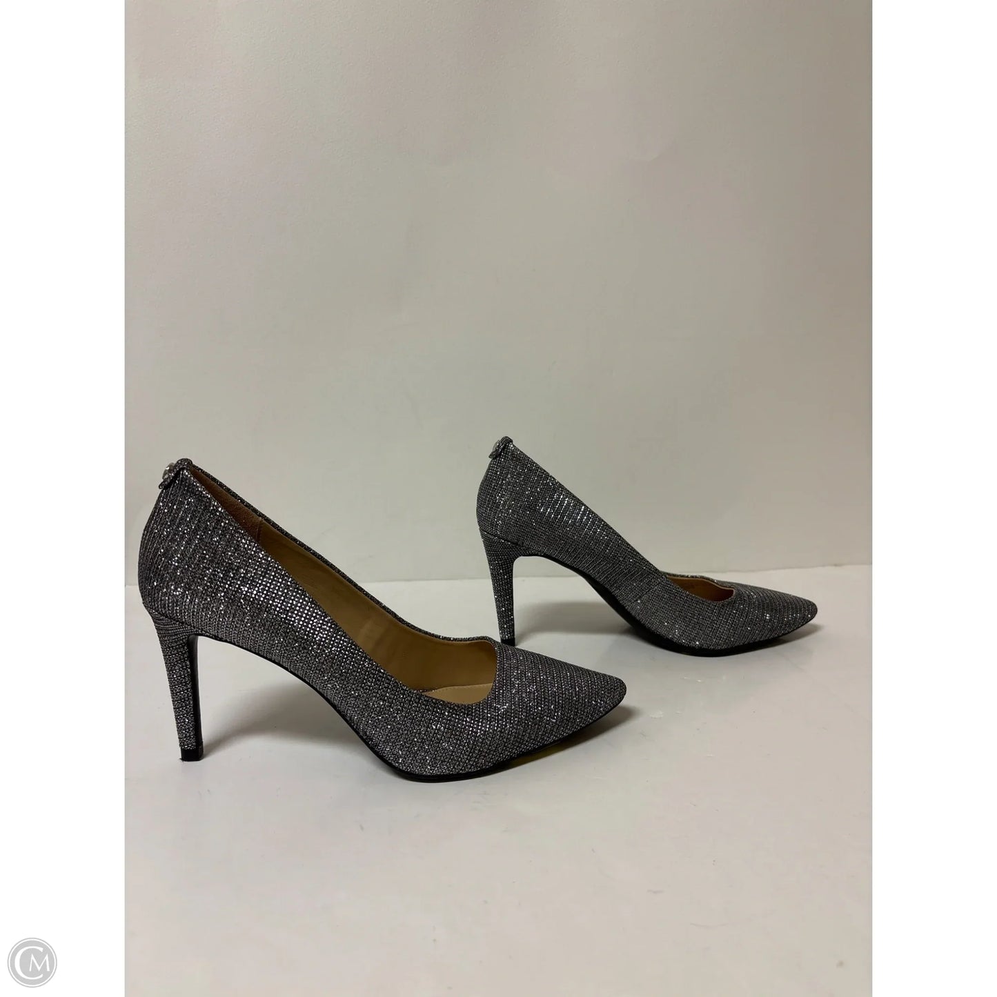 Shoes Heels Stiletto By Michael By Michael Kors In Silver, Size: 8