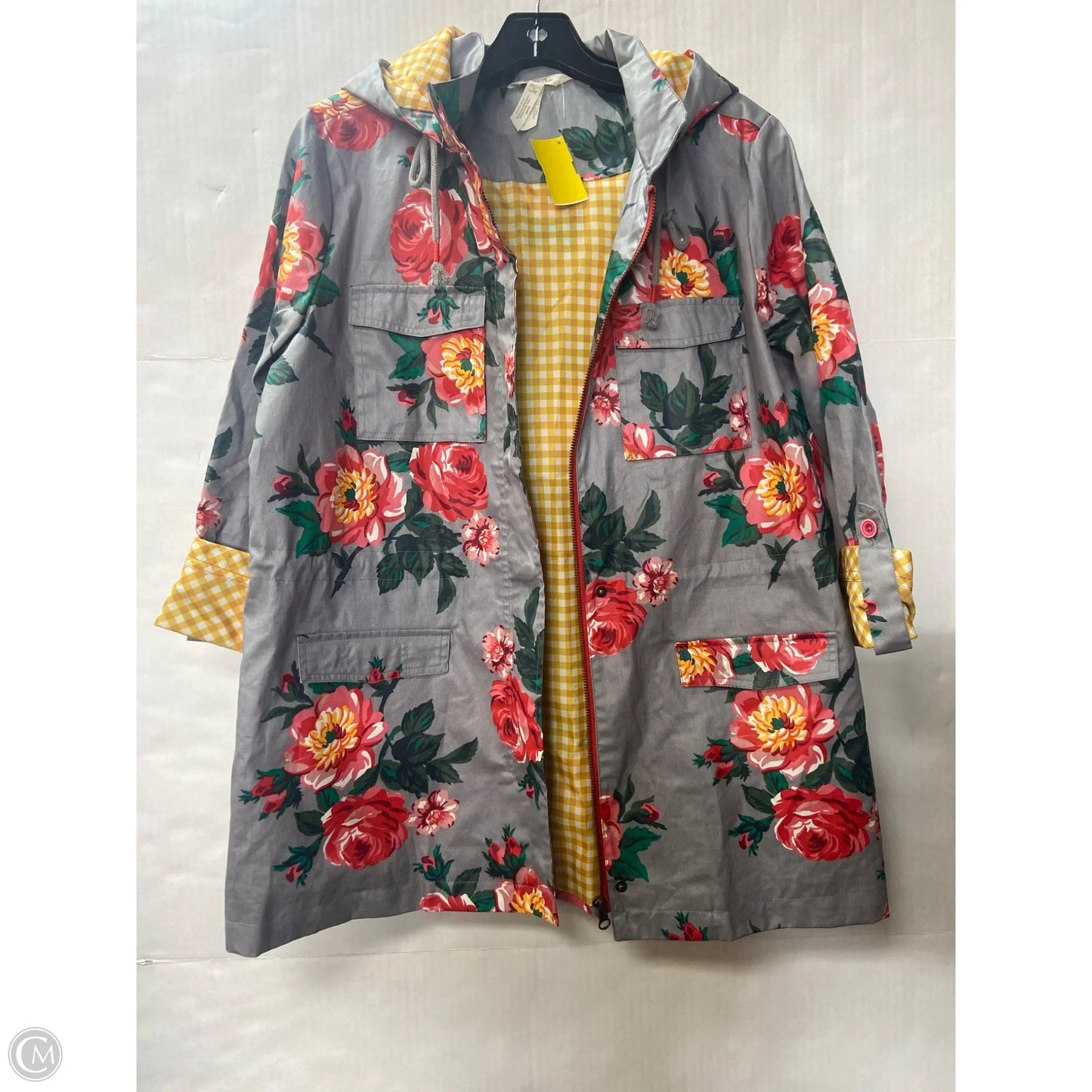 Coat Raincoat By Matilda Jane In Grey, Size: S