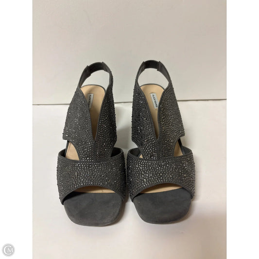 Shoes Heels Block By Alex Marie In Grey, Size: 9