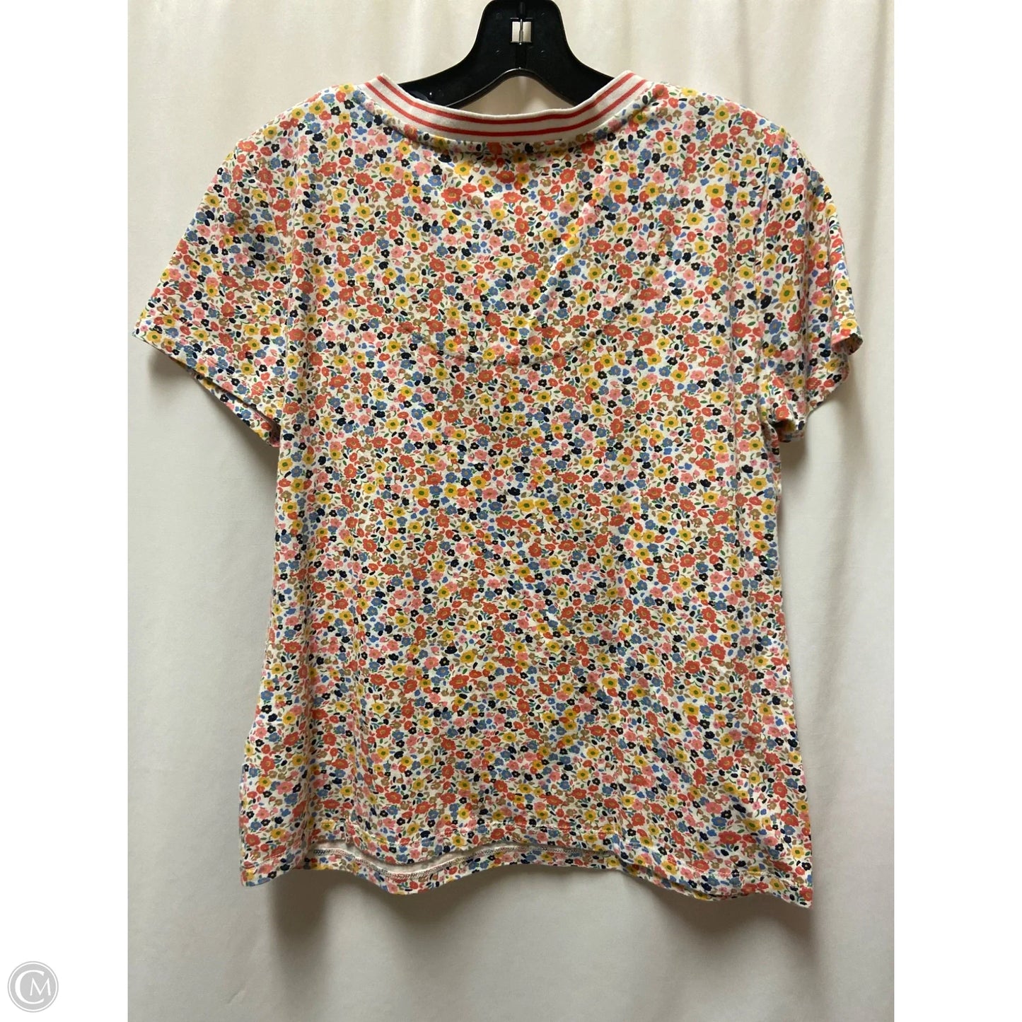 Top Short Sleeve By Nautica In Pink, Size: M