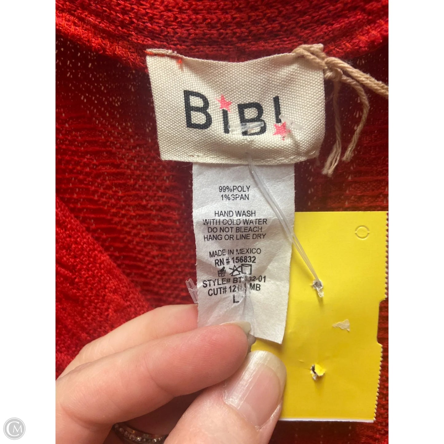 Sweater By Bibi In Red, Size: L