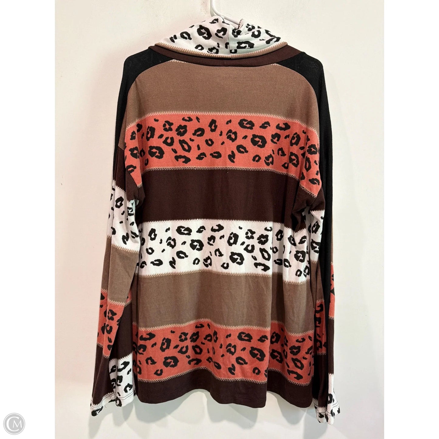 Top Long Sleeve By Together In Brown, Size: M